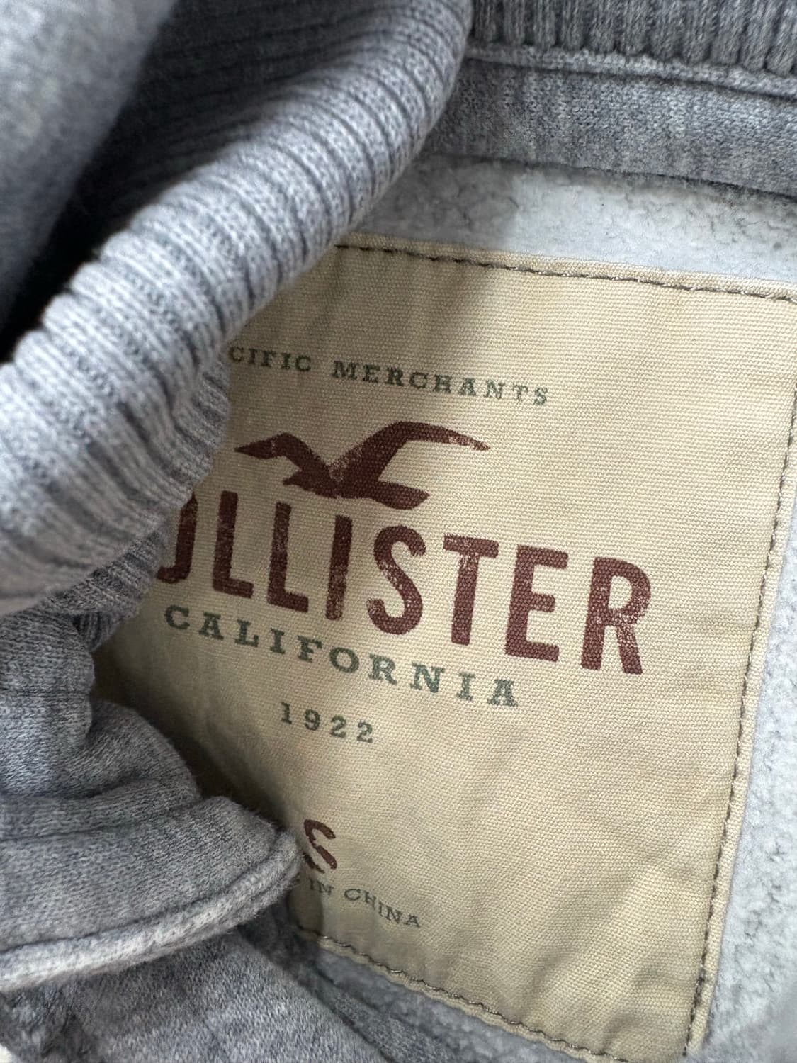 홀리스터 버튼 y2k 그레이 후드집업 A3225 상품이미지6