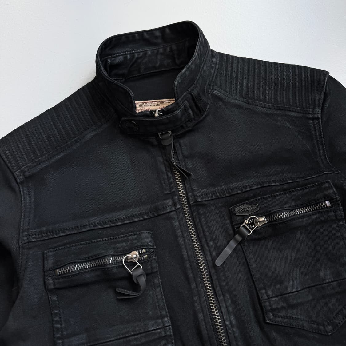 버커루 Y2K 딱붙 코튼 바이커 자켓 상품이미지4