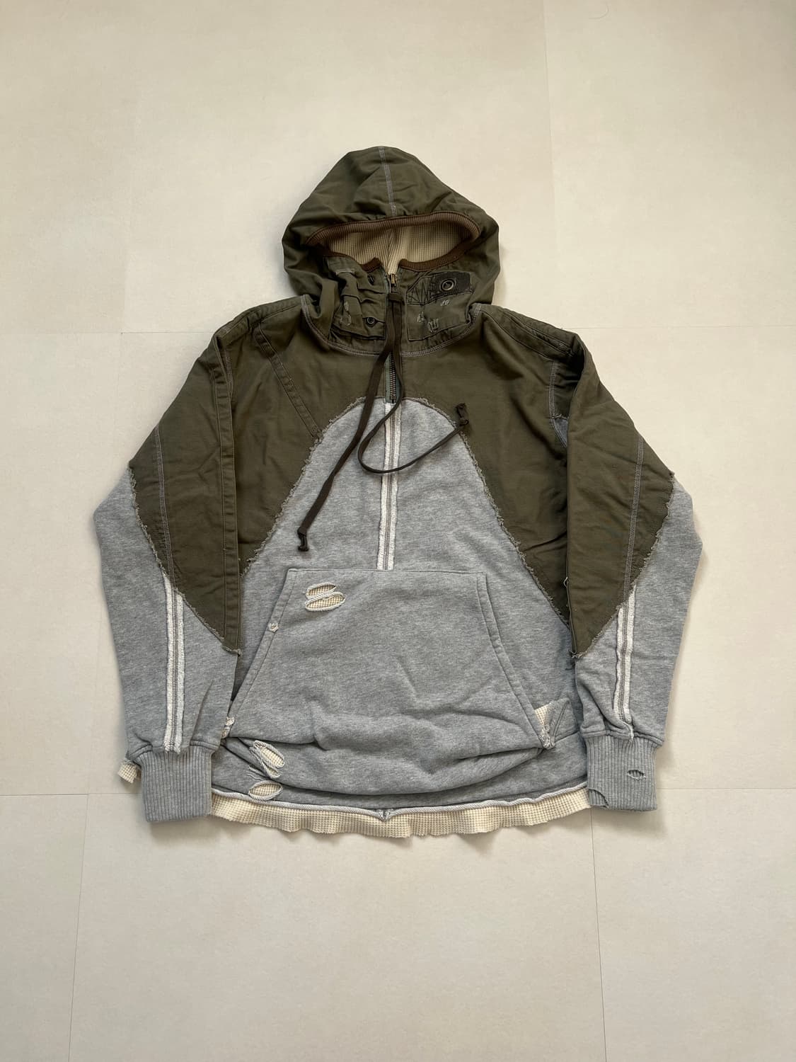 빈티지 밀리터리 리메이크 후드 상품이미지1