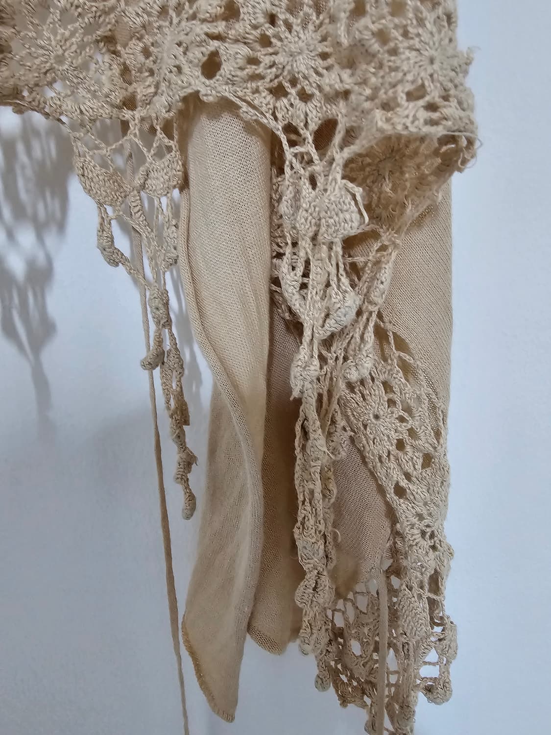 애비뉴8th 크로세 뜨개 린넨소재 미국 뉴욕 맨하탄 구입 160*50 상품이미지4