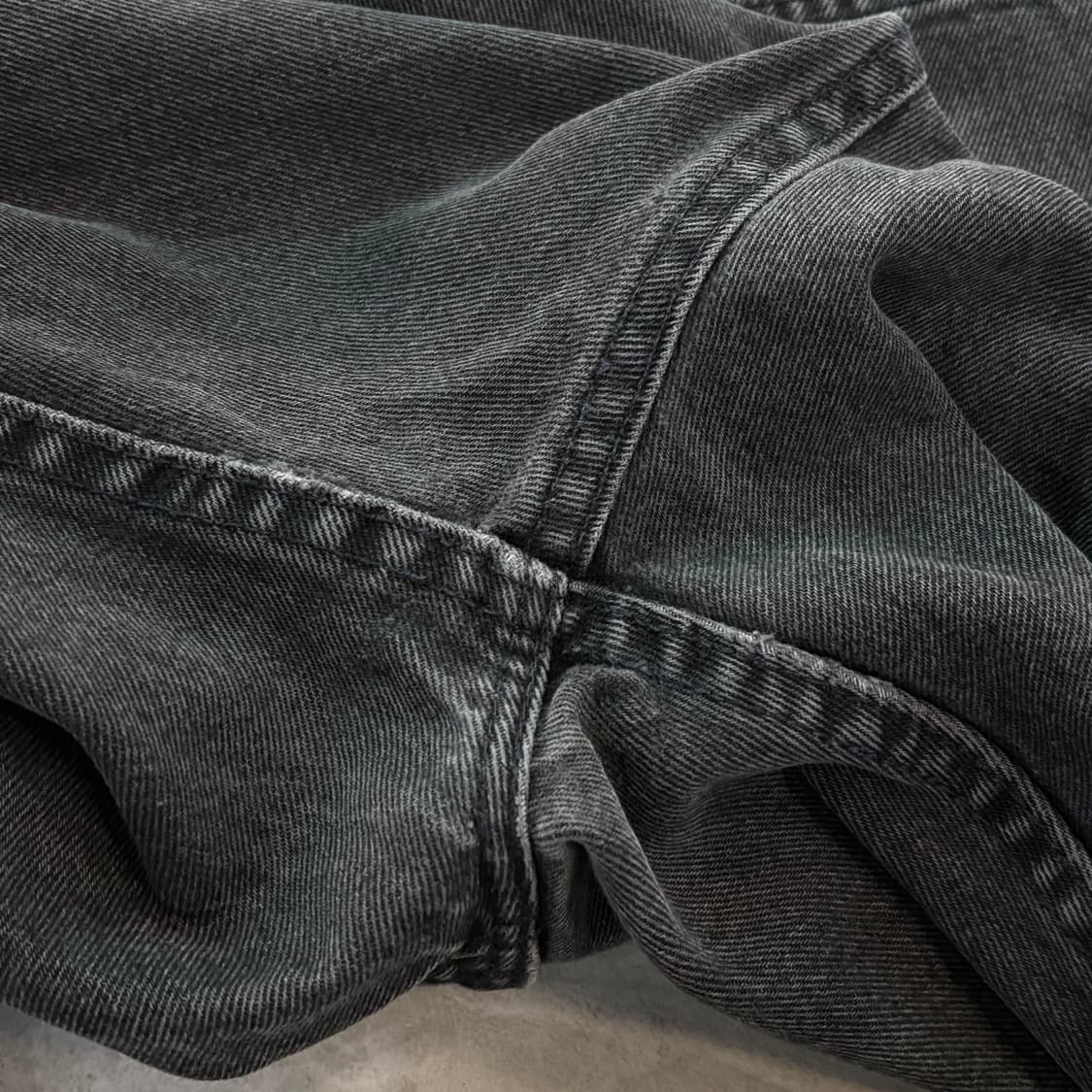 [36/30] 90s USA🇺🇸 리바이스 505 오렌지 탭 블랙 흑청 상품이미지8