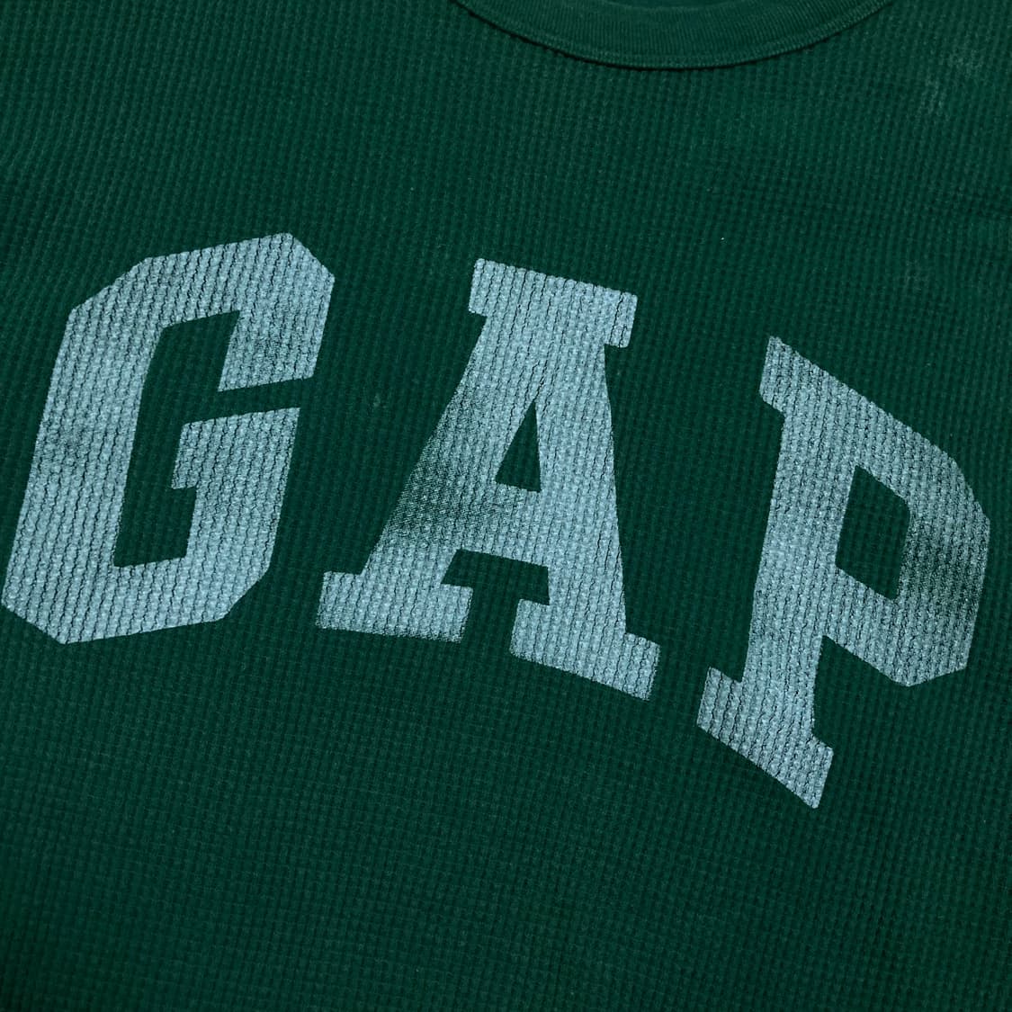 GAP 스펠아웃 빅로고 그린 롱 슬리브 상품이미지2