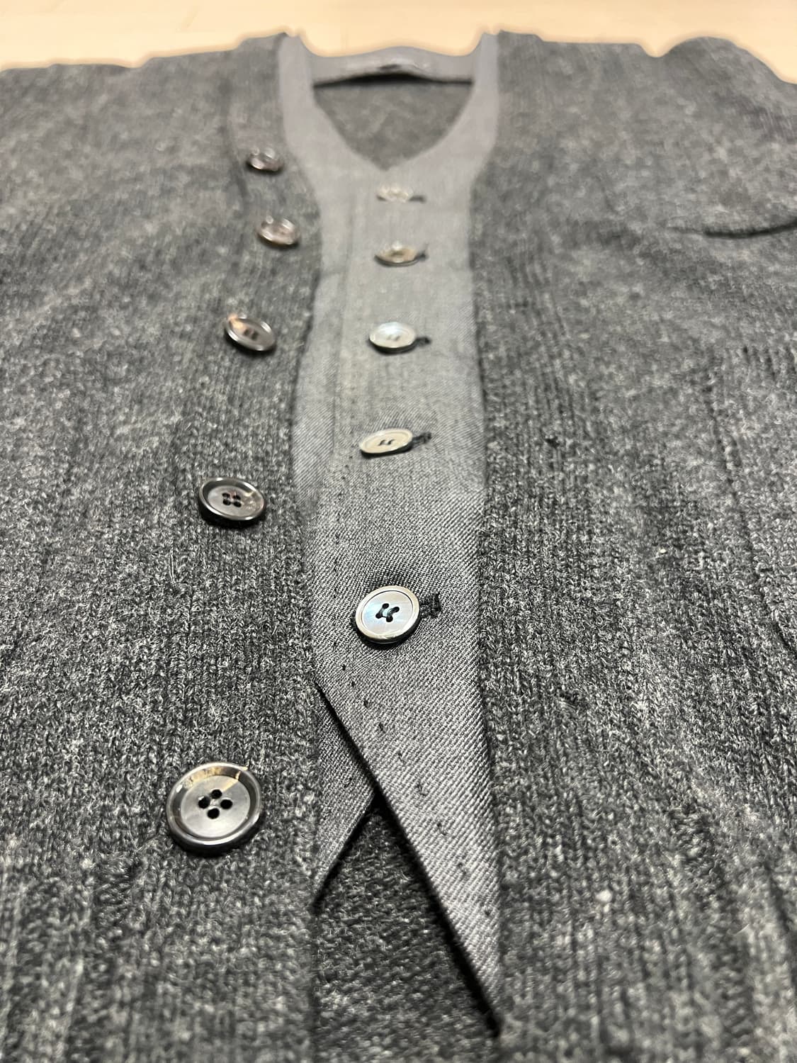 Le nuit homme 캐시미어 울 가디건 / 차콜그레이 / L 상품이미지4