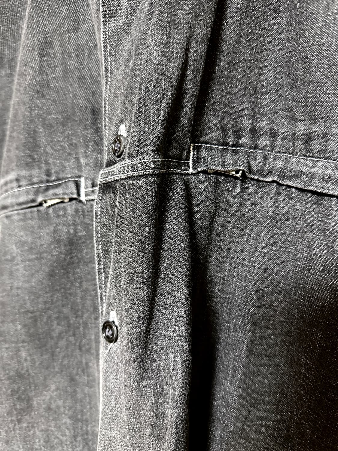 꼼데가르송 99s 田中慶一 빈티지 워시드 데님 셔츠 상품이미지4