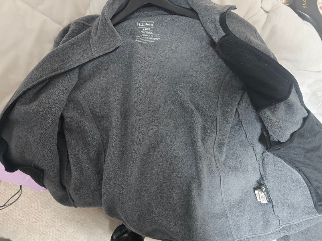 L L Bean 엘엘빈 그레이 플리스 집업 자켓 
L 상품이미지6