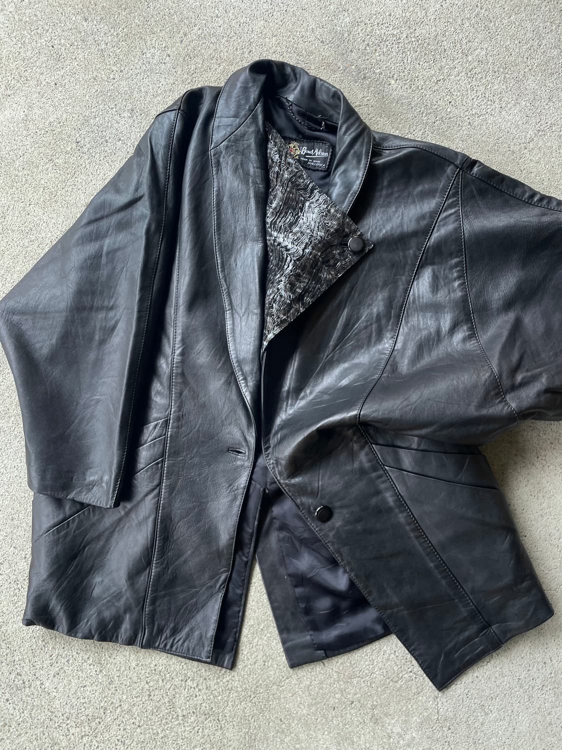 Black two way dolman sleeve jacket 상품이미지3