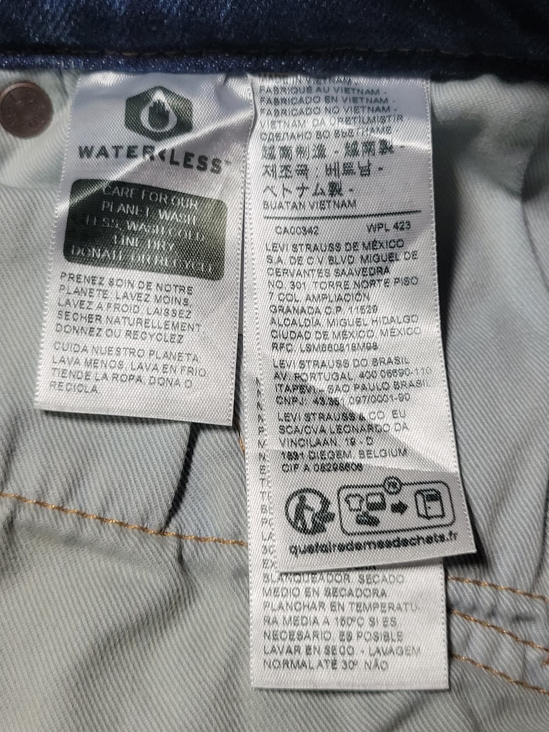 리바이스505 남성  워싱 청바지 상품이미지8