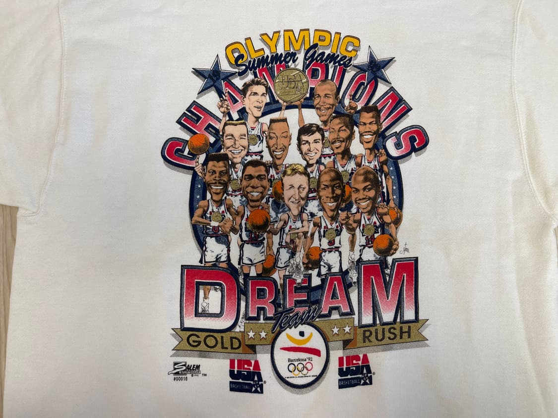NBA 농구 90s 올드 1992 바로셀로나 올림픽 드림팀 스웻셔츠 맨투 상품이미지4