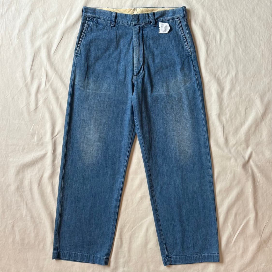 [32] Lee 신치백 세미 와이드 워싱 데님 팬츠 상품이미지1