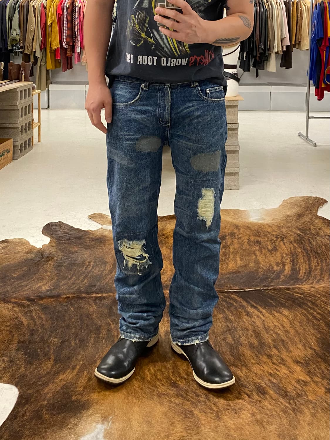 2003 NEIGHBORHOOD destroyed repair denim 상품이미지1