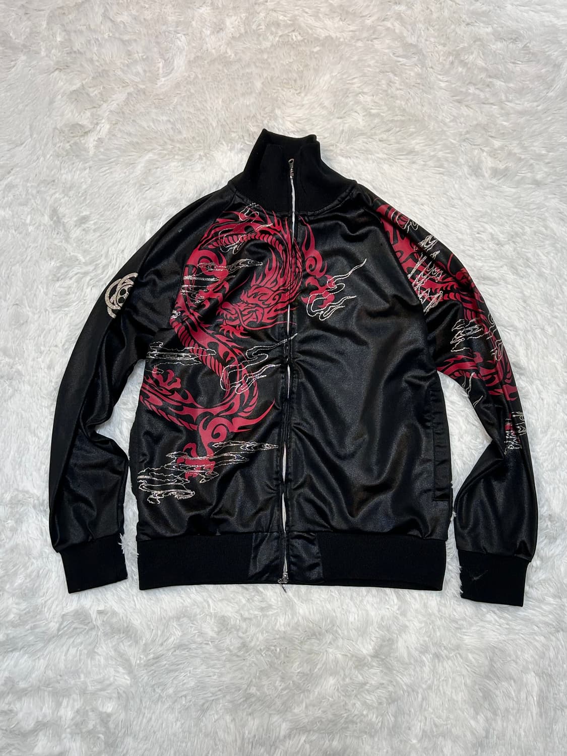 oriental dragon sukajan jersey zip-up 상품이미지1