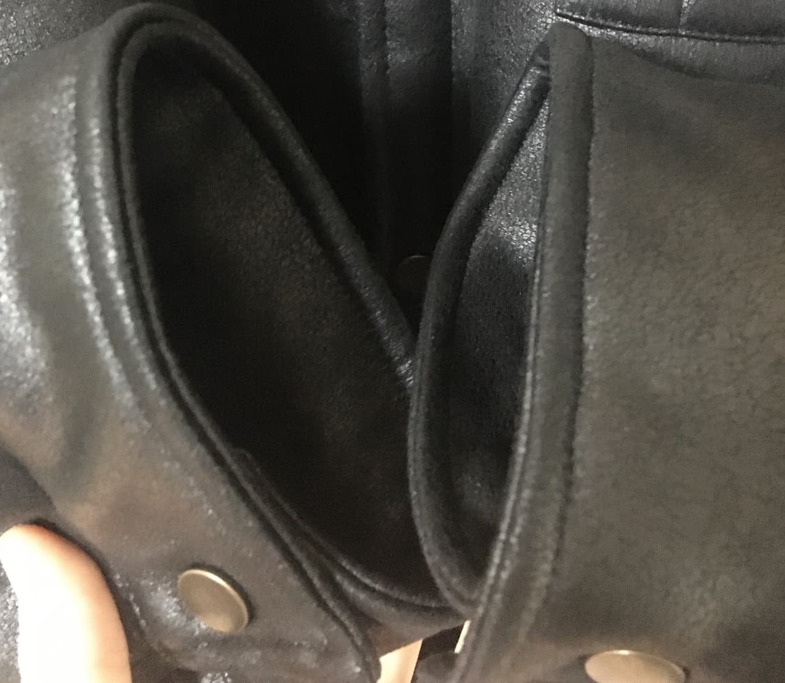 자라 더블 페이스드 오버셔츠 블랙 판매합니다 상품이미지4