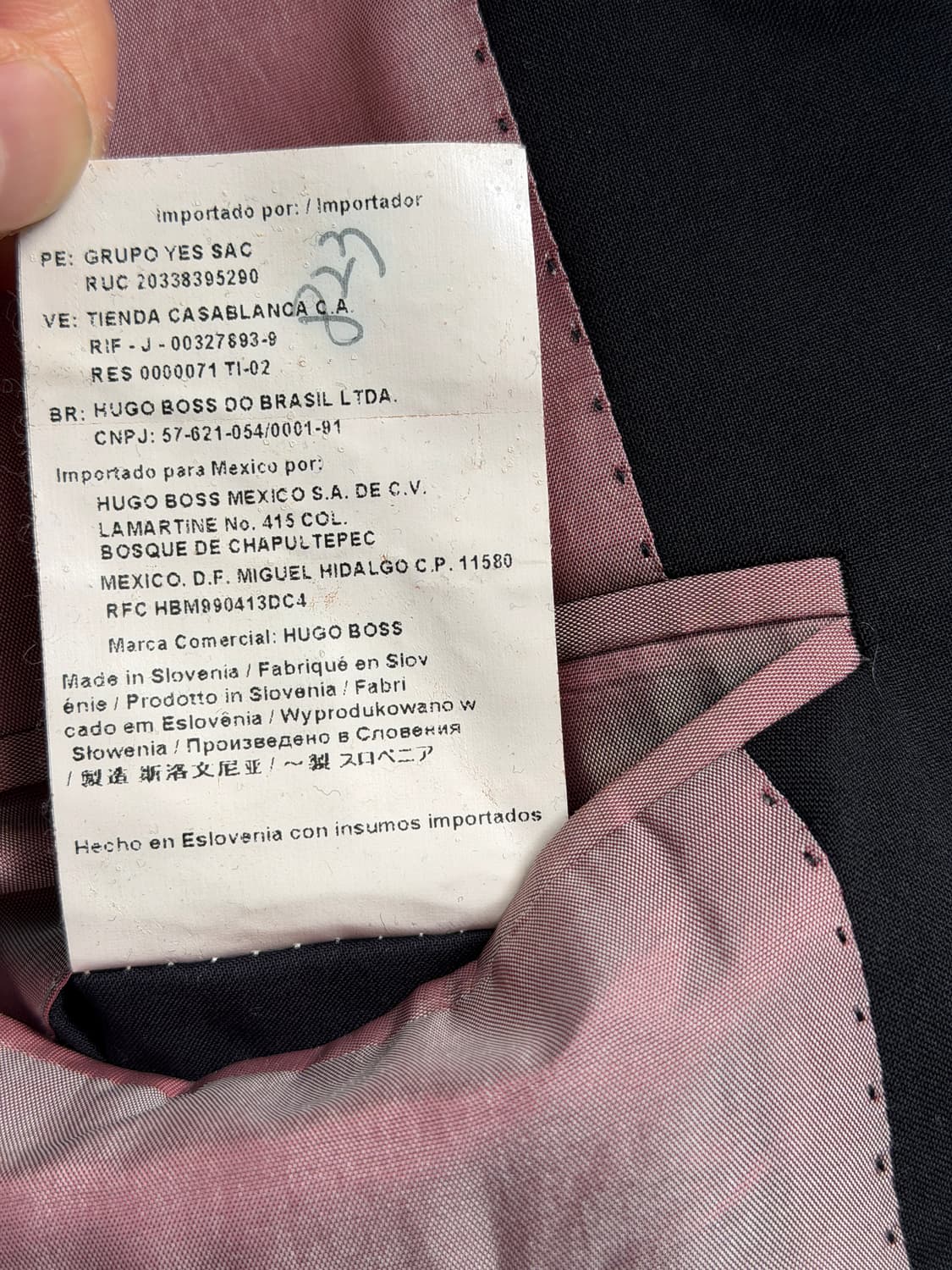 Hugo Boss 휴고보스 투버튼 블랙 블레이저 52R 상품이미지7