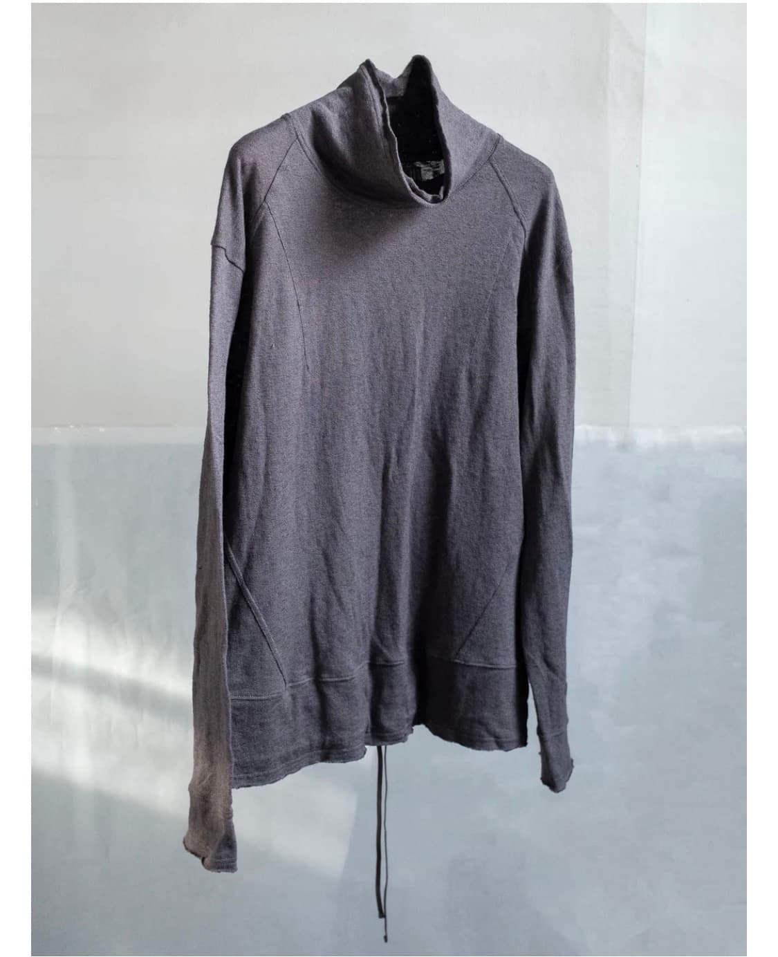 Blackmerle Drop Neck Top - Rat Grey 상품이미지3