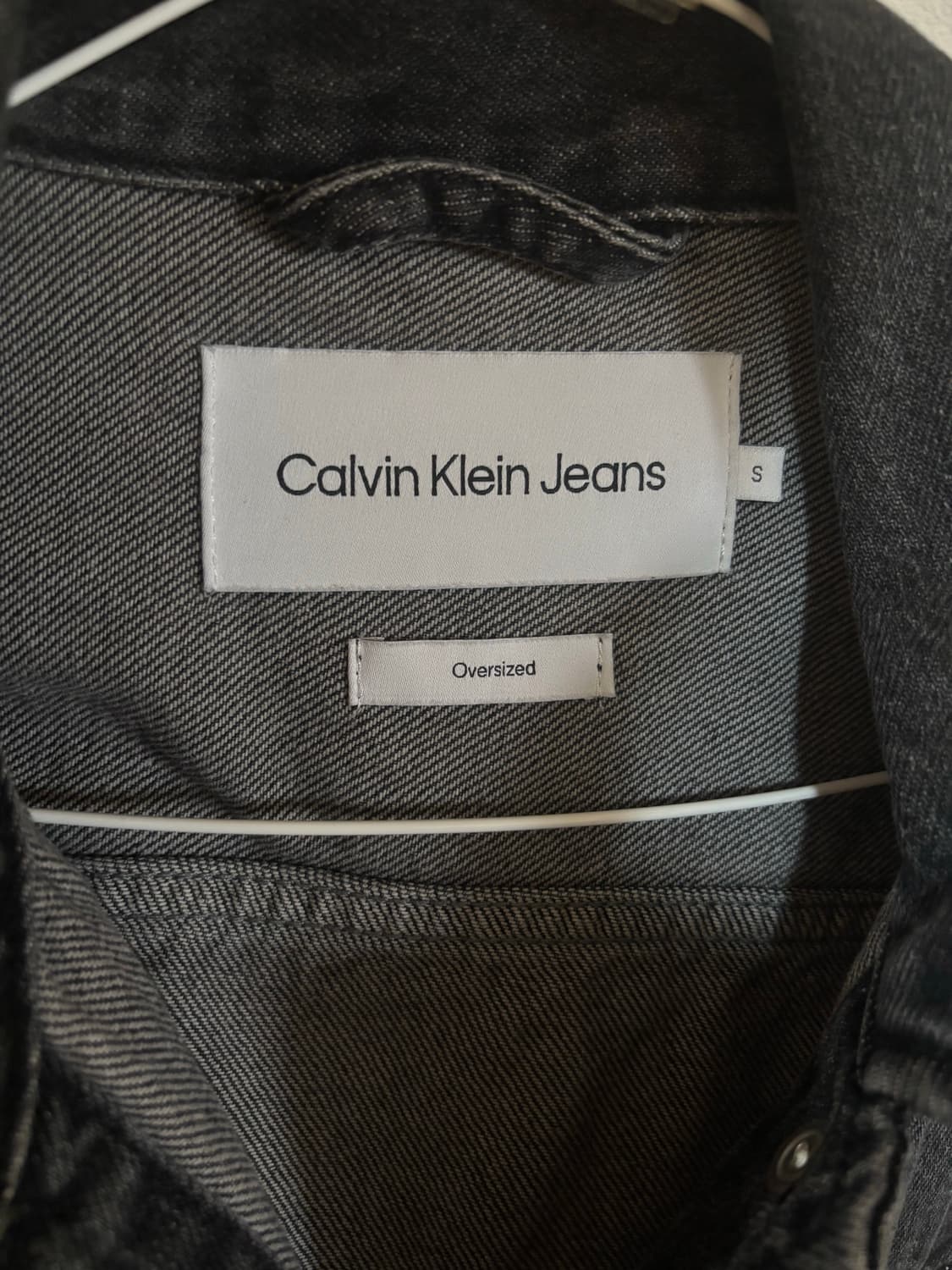 CK 데님 셔츠 자켓 블랙 상품이미지3