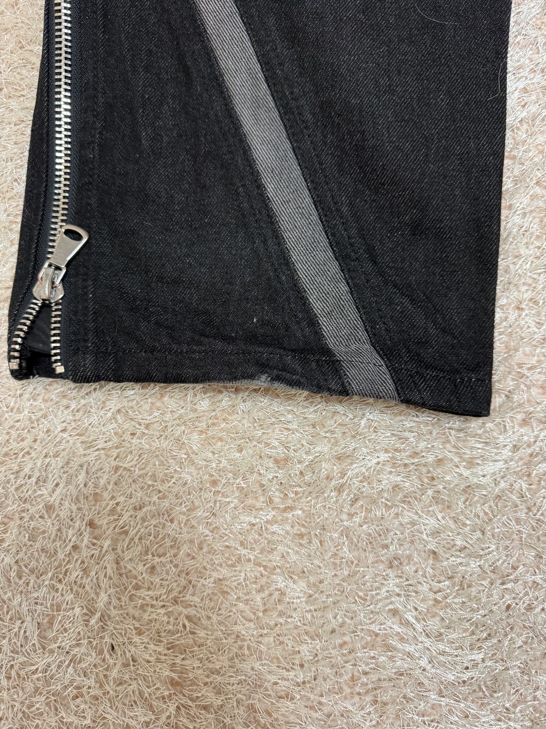 매스노운 오블리크 MS 지퍼 데님  M 상품이미지4