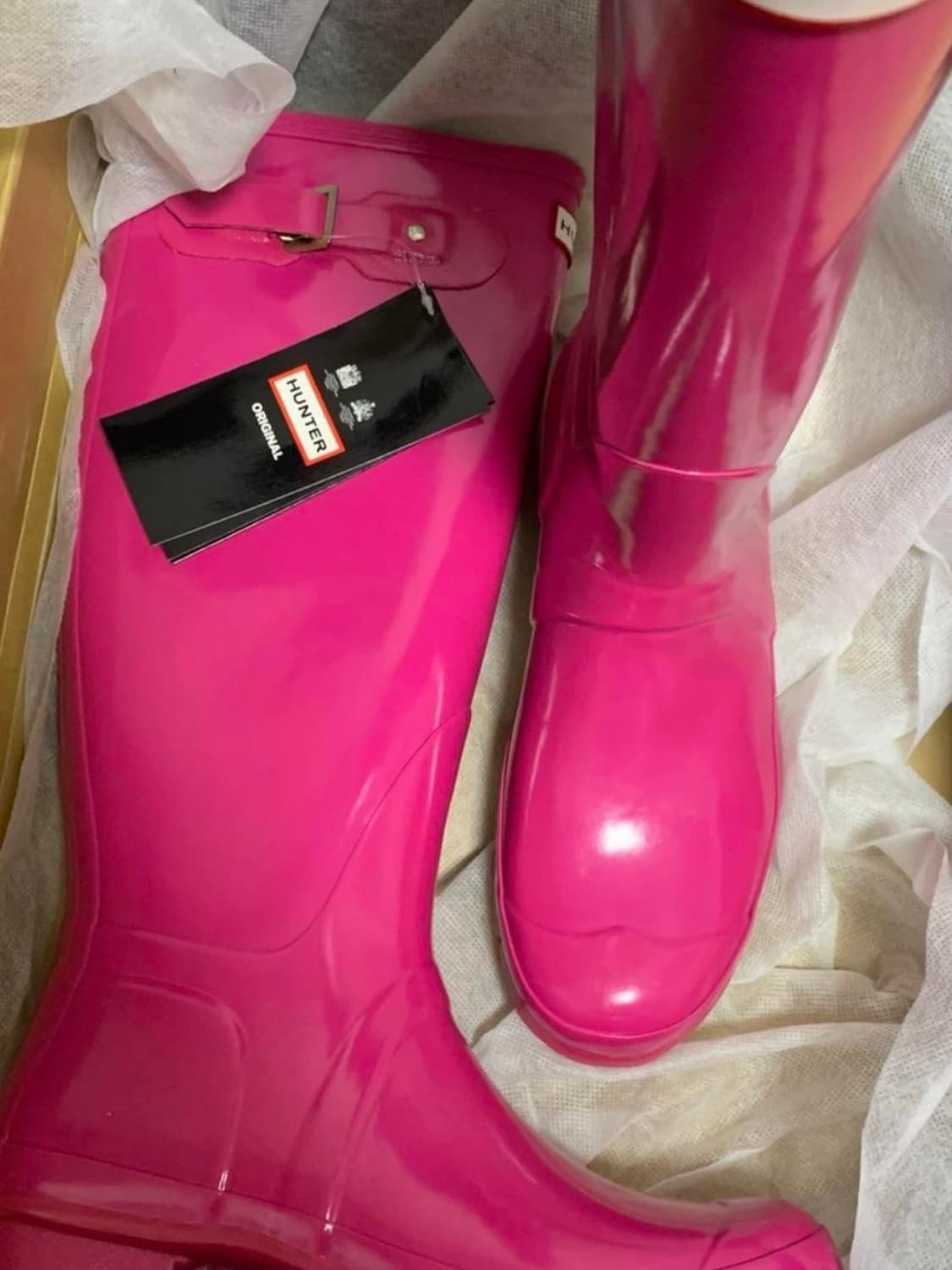 헌터 레인부츠 톨 핑크 255 uk7 상품이미지2