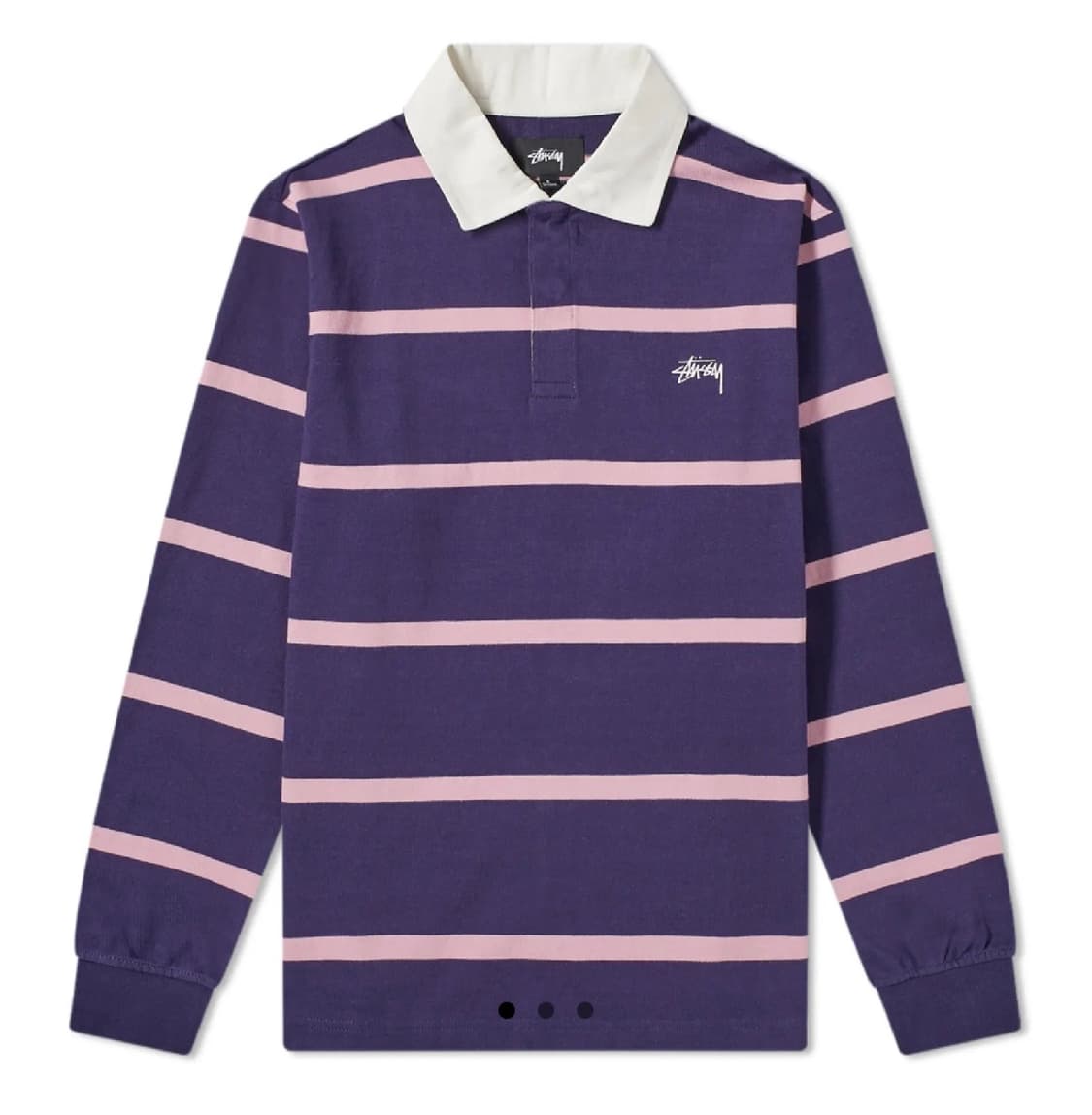 L 스투시 스트라이프 럭비 티셔츠 상품이미지1