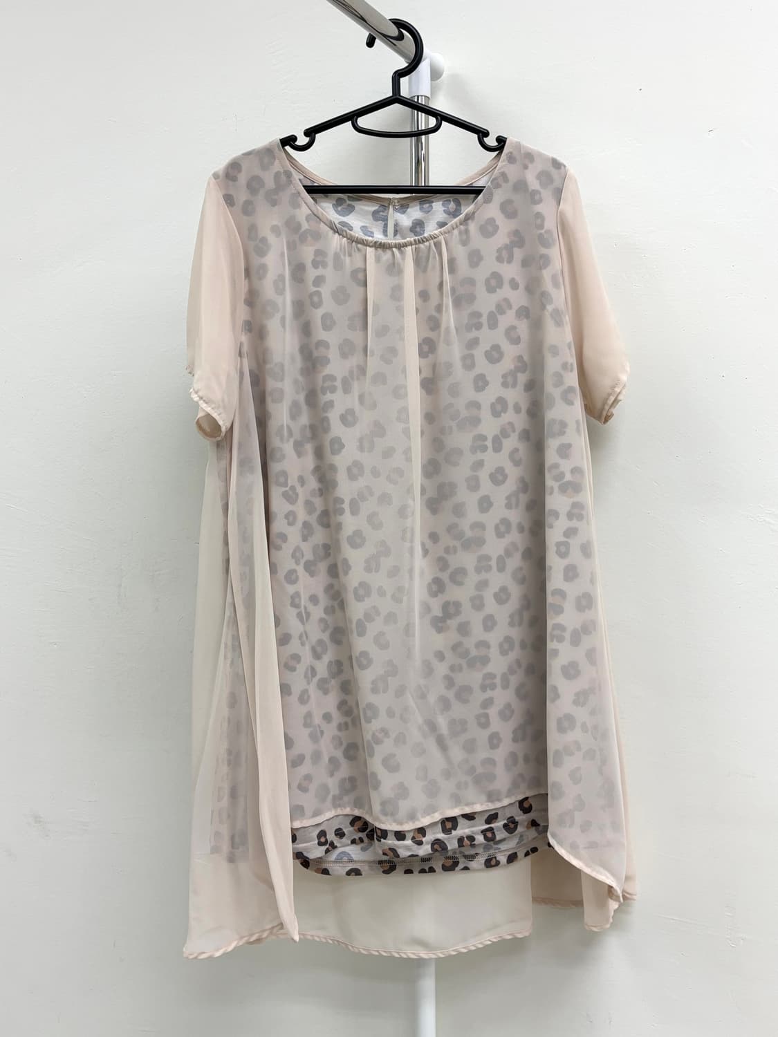 빈티지 레오파드 베이지 원피스 상품이미지5