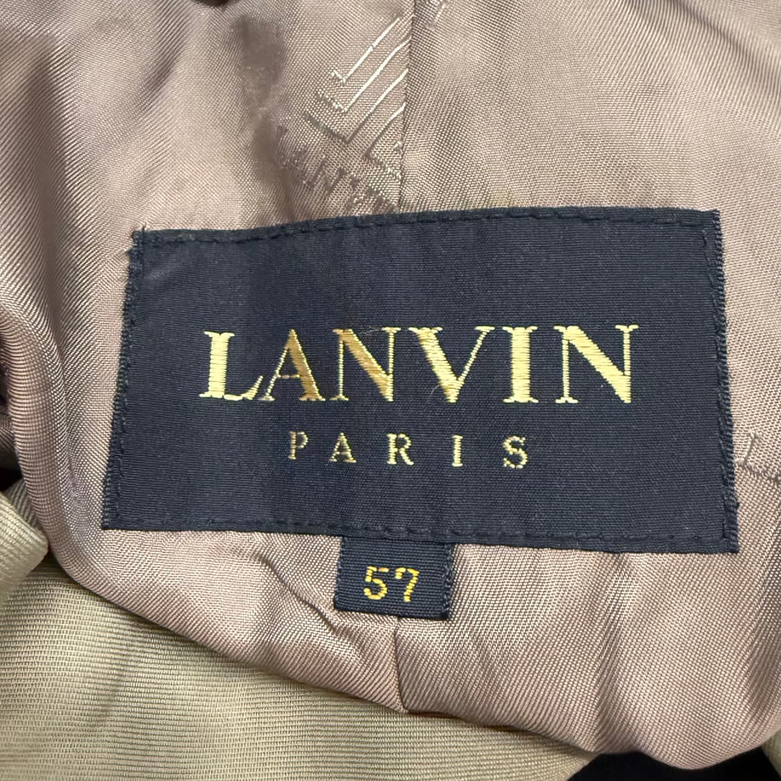 [정품] LANVIN 란방 베이지색 트렌치코트 b16  상품이미지5