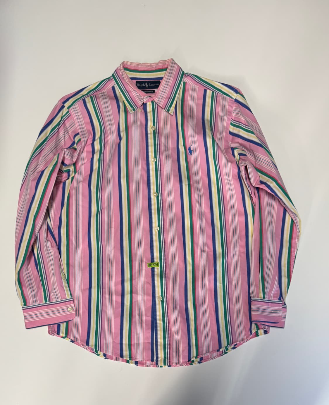 폴로 랄프로렌 커스텀 핏 스트라이프 셔츠 L 상품이미지1