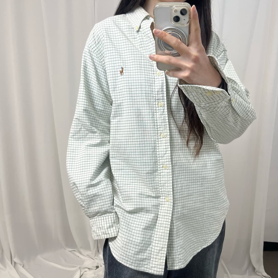 Polo Green Check Shirt  상품이미지3
