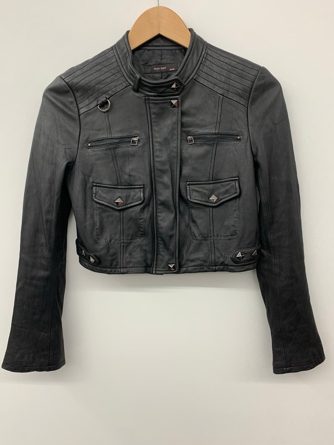 재패니즈 램스킨 크롭 바이커 자켓  상품이미지4