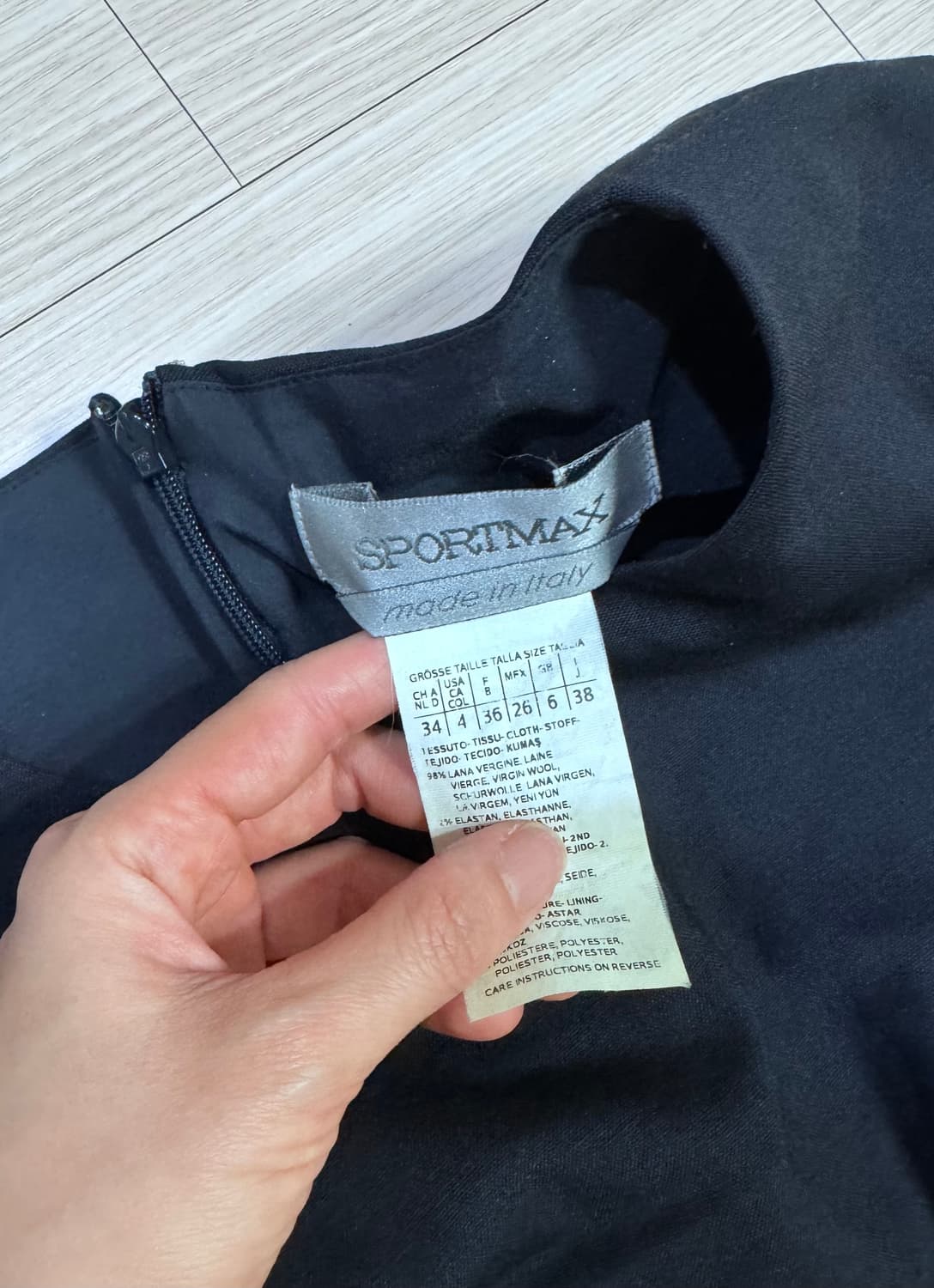 마른55 55 막스마라 스포트막스 네이비 정장 원피스 상품이미지5