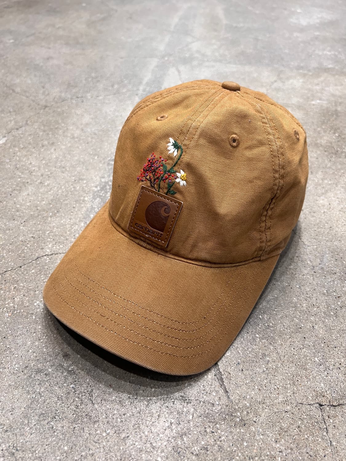 칼하트 오데사 자수 볼캡 브라운 상품이미지2