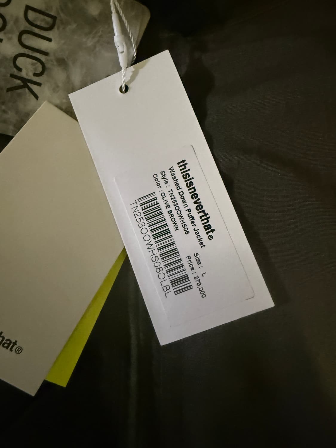 L사이즈 디스이즈네버댓 워시드 다운 푸퍼 자켓 브라운 상품이미지2