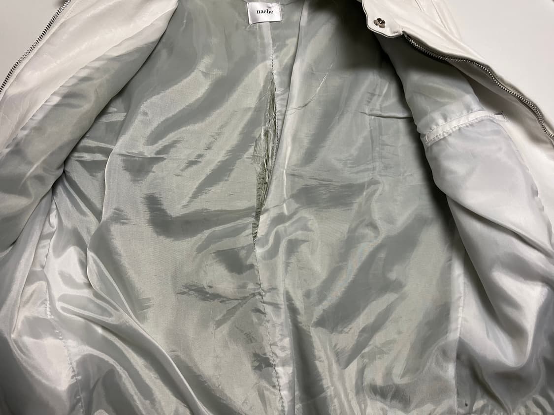 나체 셔링 레더 자켓 상품이미지4