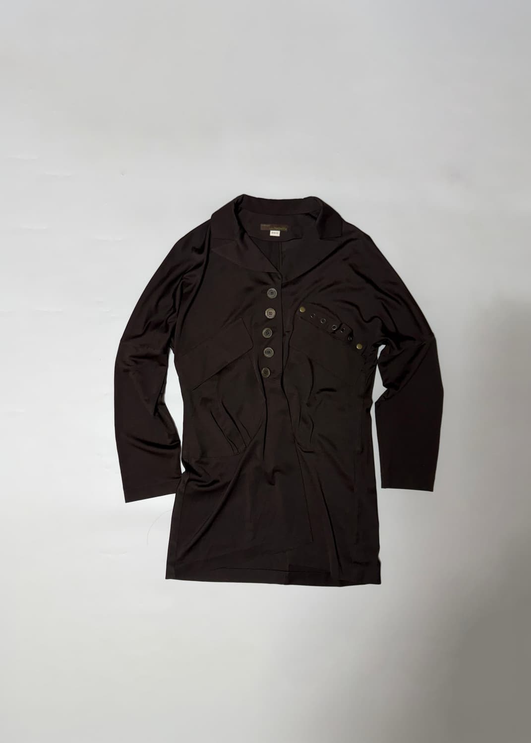 빈티지 버튼 실크 블라우스 상품이미지7