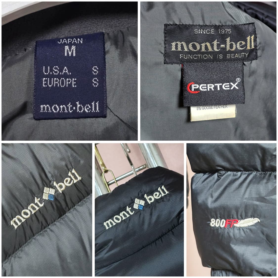 몽벨 800  알파인다운 일본판/남95 상품이미지3