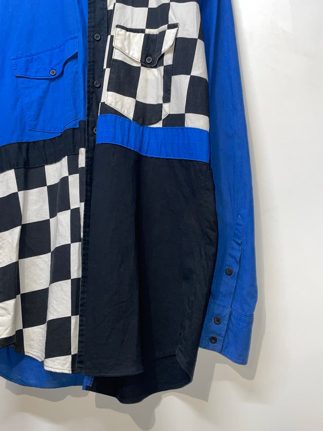 1990s USA ROPER RACING 체크 셔츠 상품이미지4