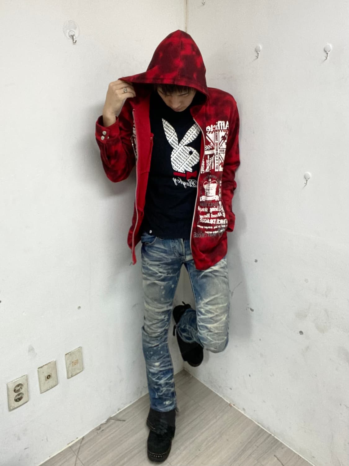 Outer : Beaumere 00’s UK Print Hoodie Zi 상품이미지3