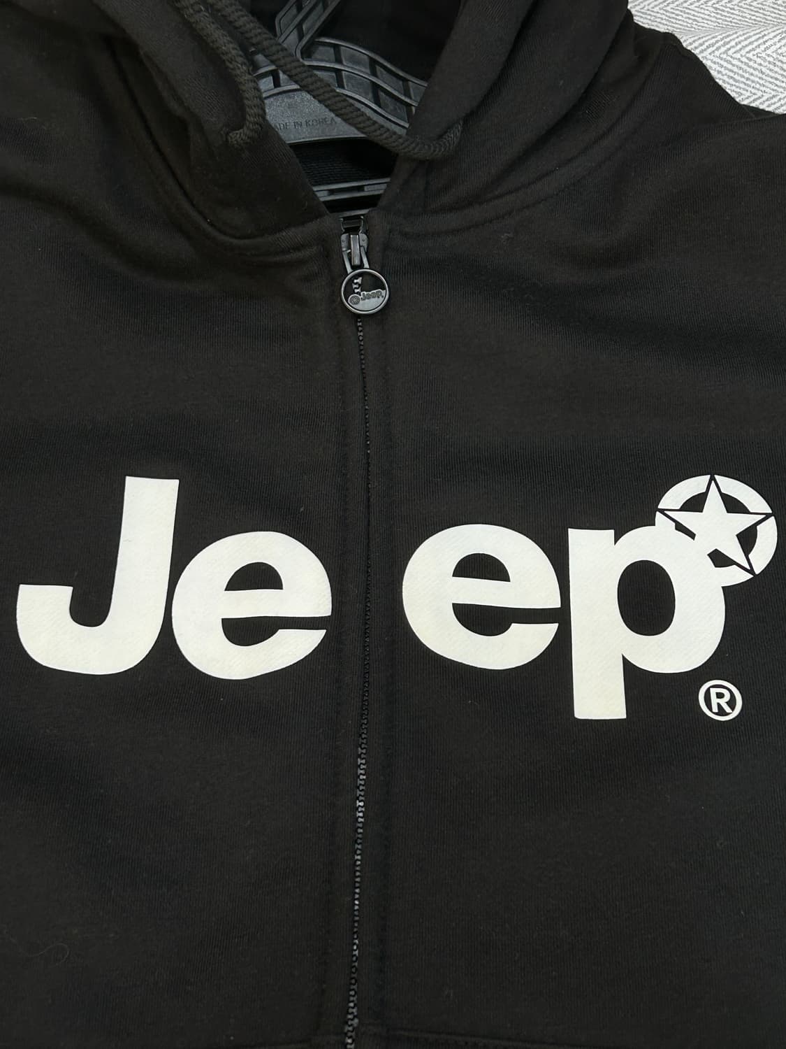 지프 Jeep 블랙 후드집업 남성 XL 105사이즈 상품이미지5