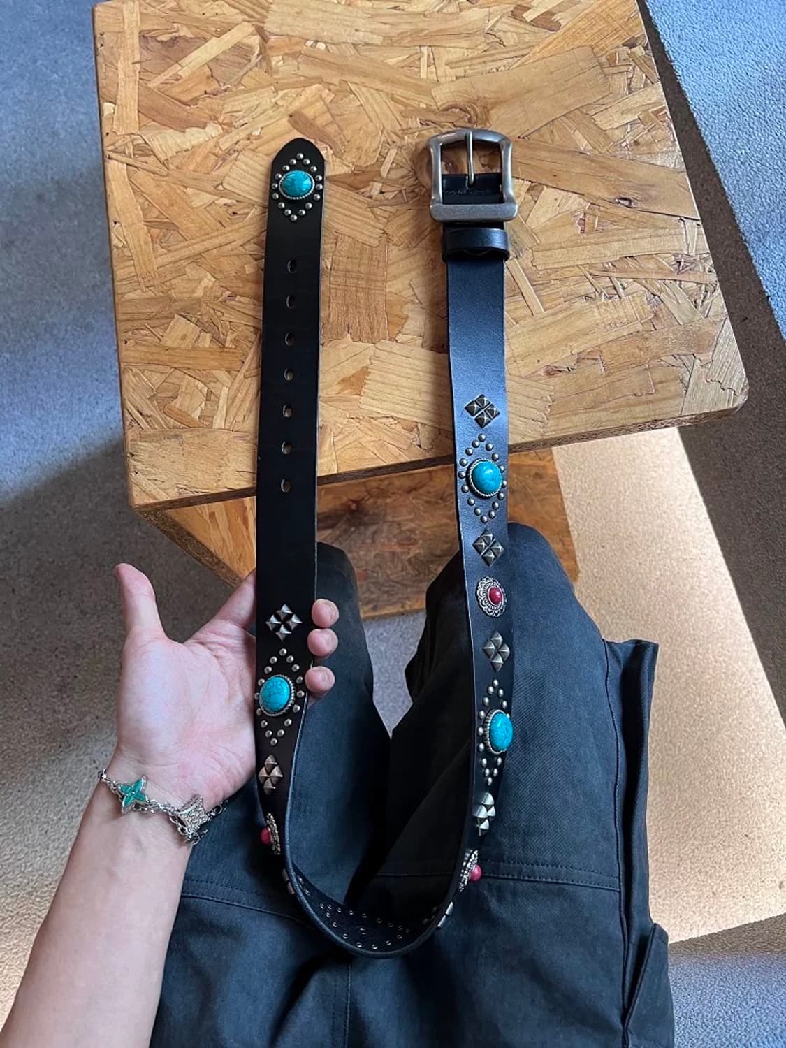 Classic Western Leather Belt 상품이미지2