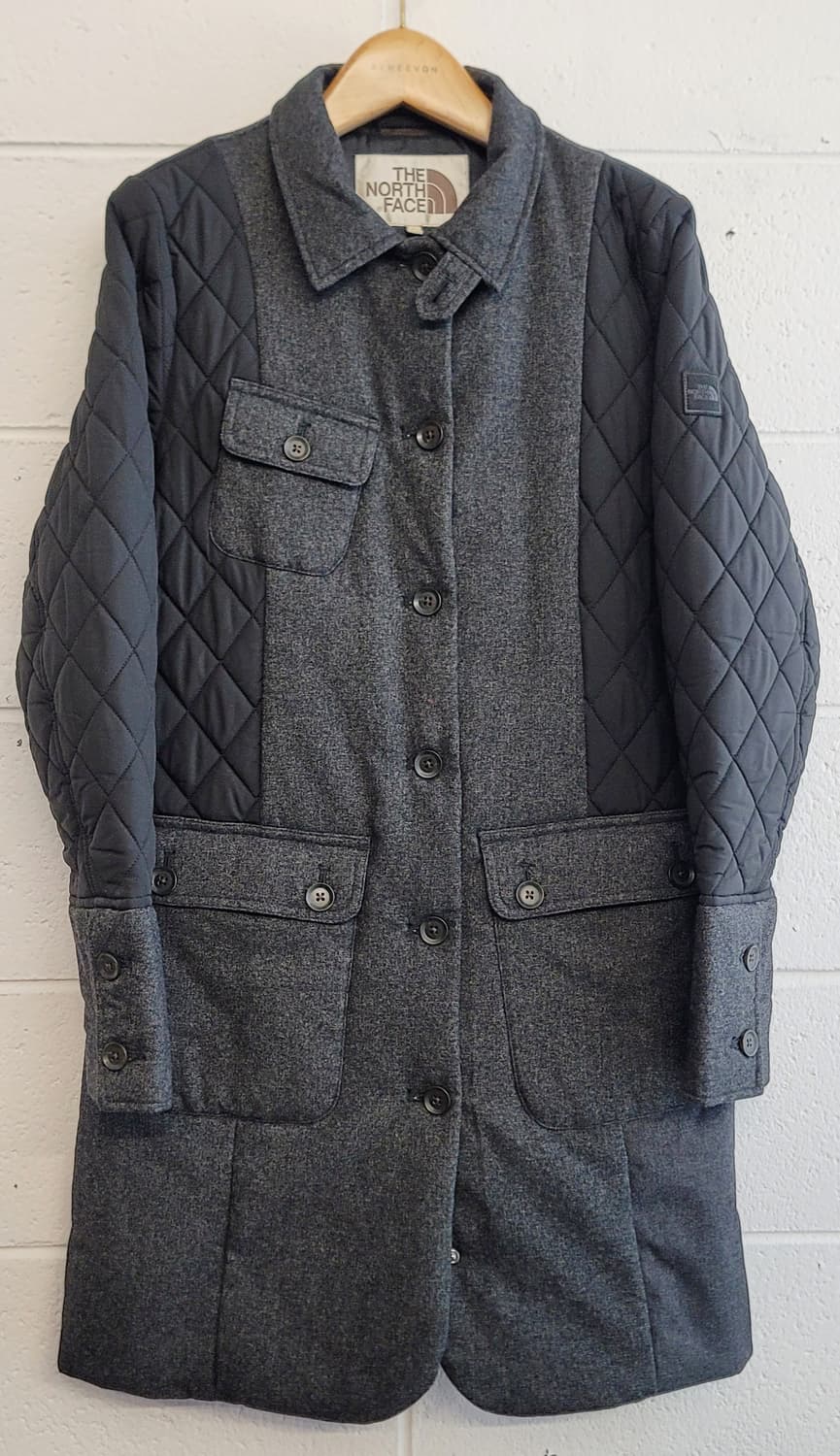 노스페이스 화이트라벨(여성용) 퀼팅 믹스 패딩코트(자켓) 판매 상품이미지2