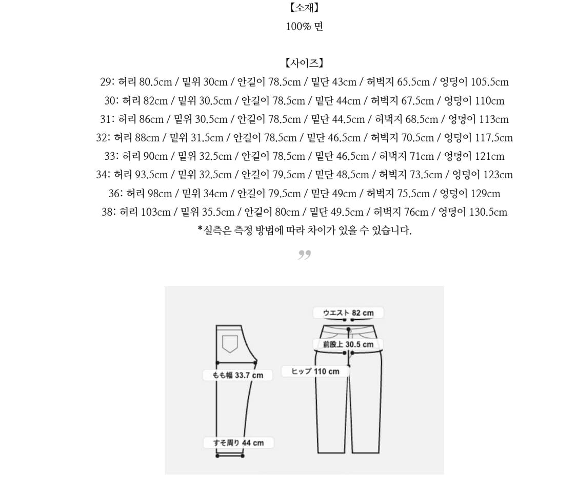 리바이스 x 빔즈 데님 팬츠 블랙 린스 (34 X 32) 상품이미지2