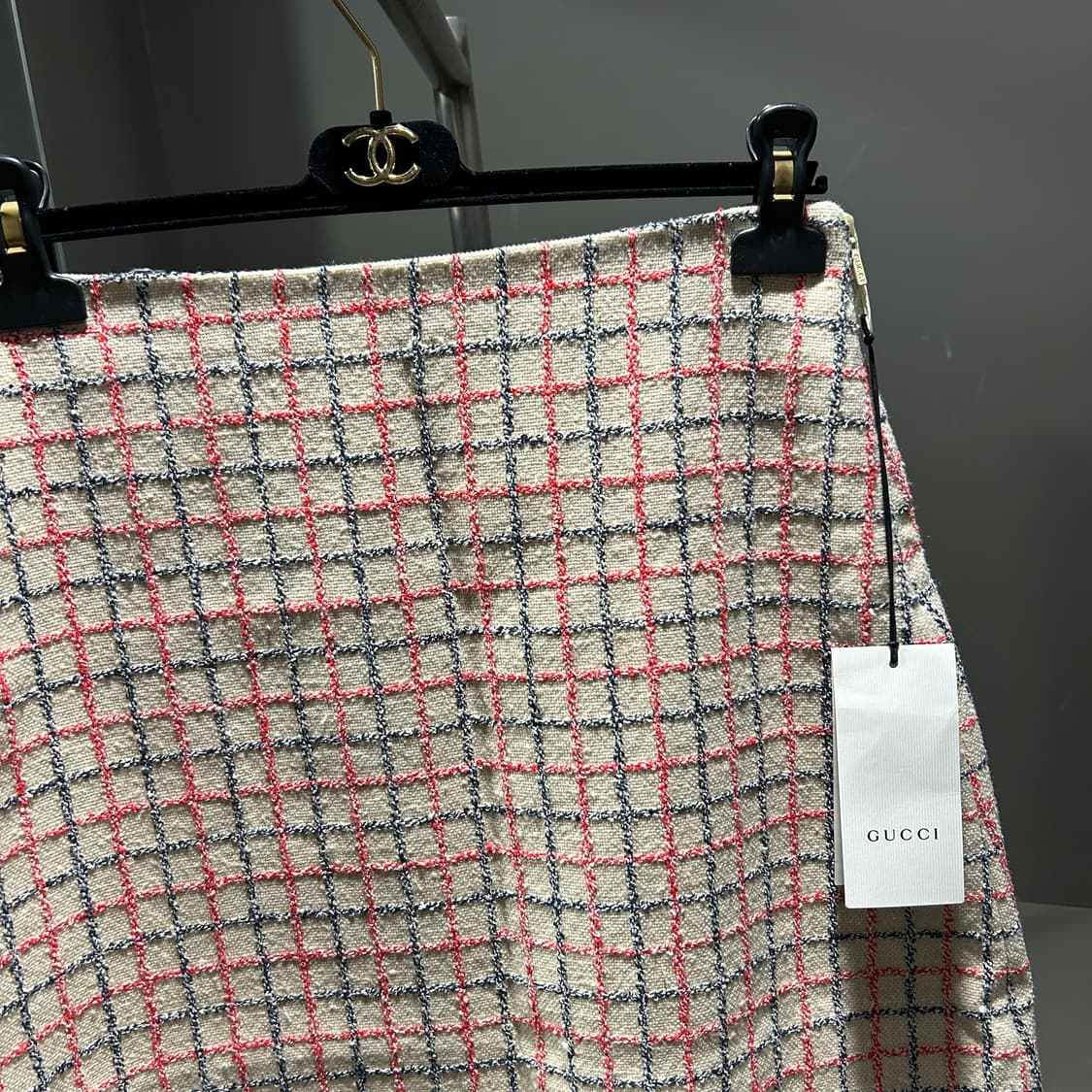 구찌 체크 트위드 투피스 상품이미지8