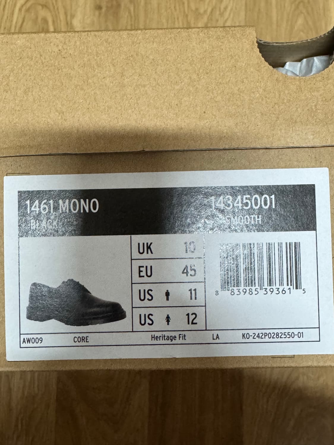 닥터마틴 1461 모노블랙 290 상품이미지10
