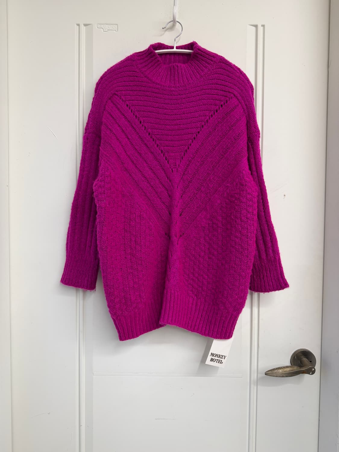 일본빈티지 핫핑크 스웨터 니트 상품이미지4