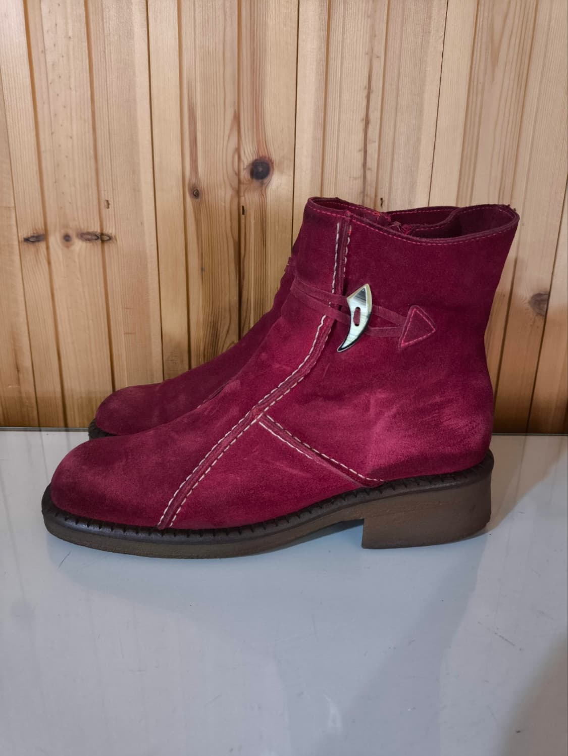 9.5m 265mm la canadienne 스웨이드 앵클부츠 상품이미지1