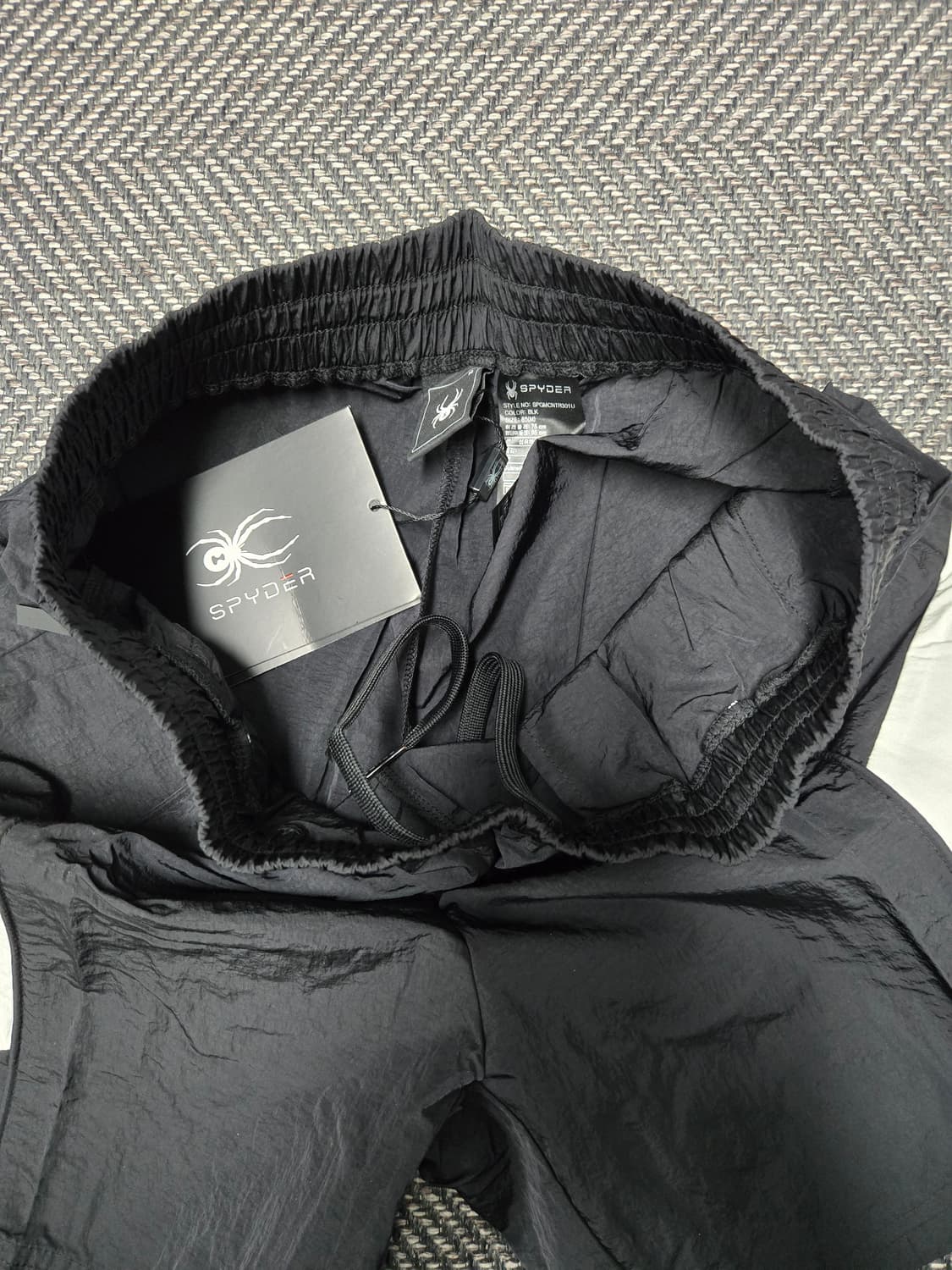 스파이더 공용 블랙 반바지 상품이미지4