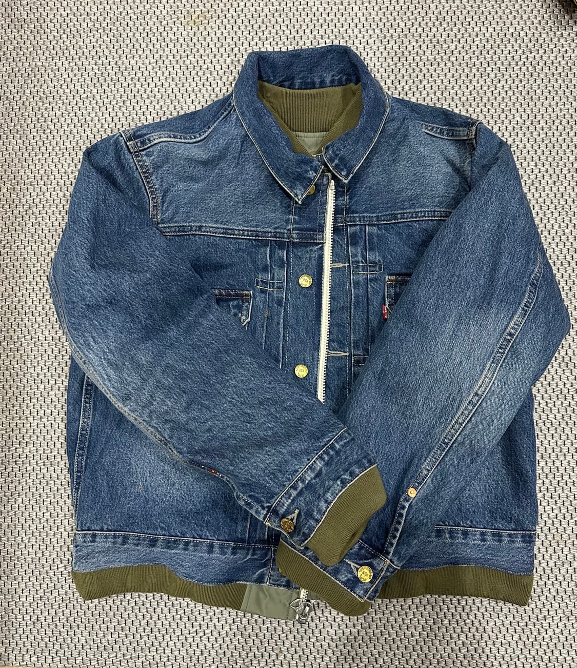 리바이스 x 사카이 나일론 트윌 리버시블 블루종 + 뱃지 4종 상품이미지4