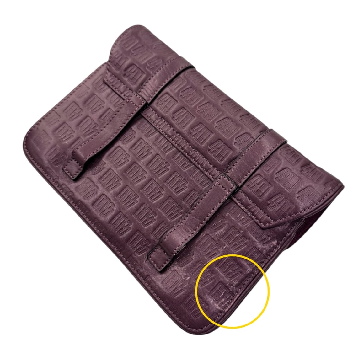 히스테릭글래머 레더 HG 모노그램 웨이스트백 보르도 상품이미지5