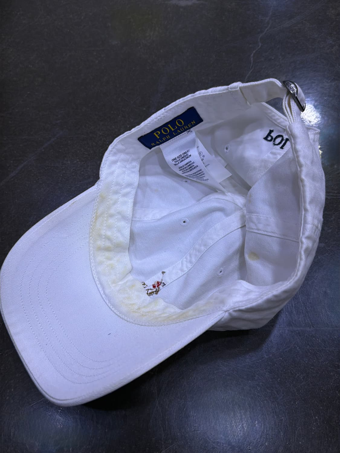 폴로 랄프로렌 컬러 포니 자수 로고 볼캡 화이트 상품이미지6