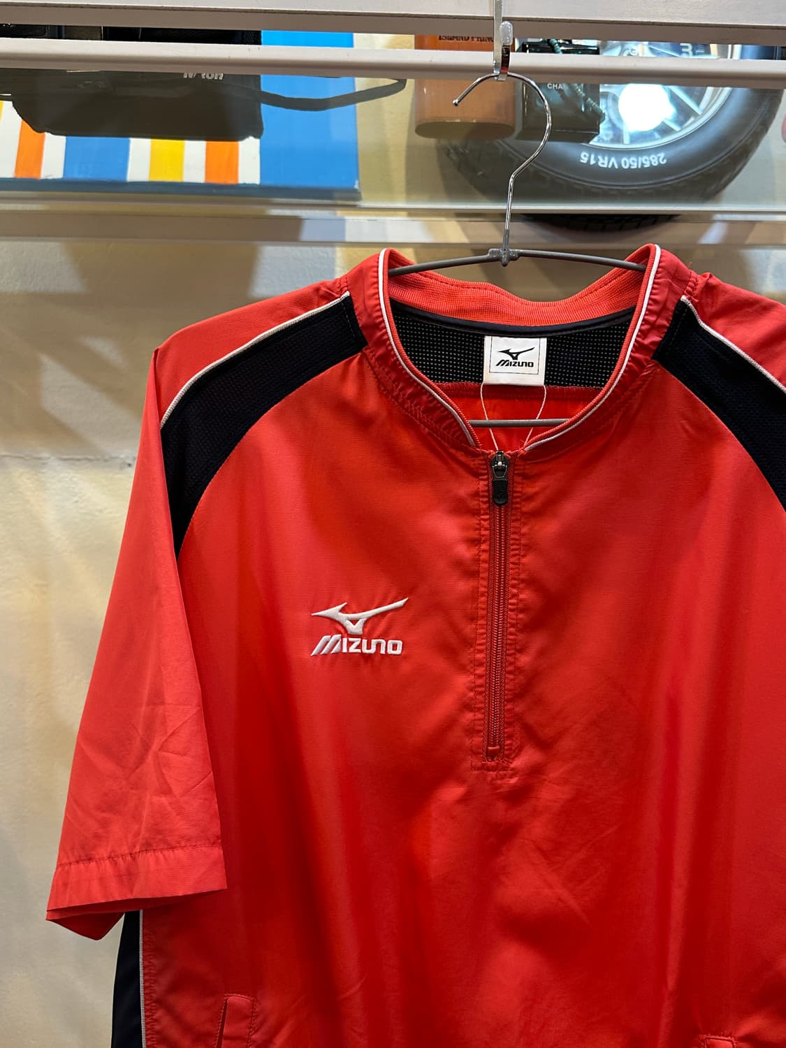 미즈노 하프 집업 반팔 바람막이 L 상품이미지2