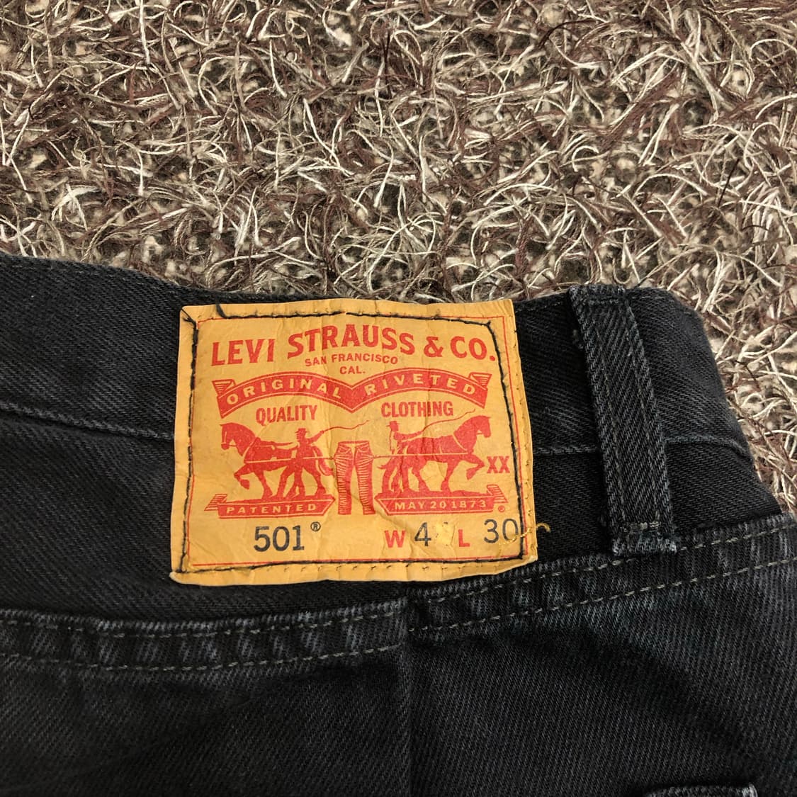 리바이스 501 블랙진 데님 팬츠 상품이미지6