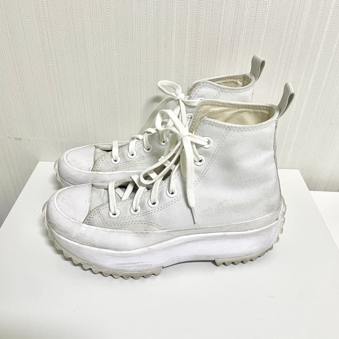 [235] 235-240 컨버스 런스타 하이크 하이 올화이트 상품이미지4